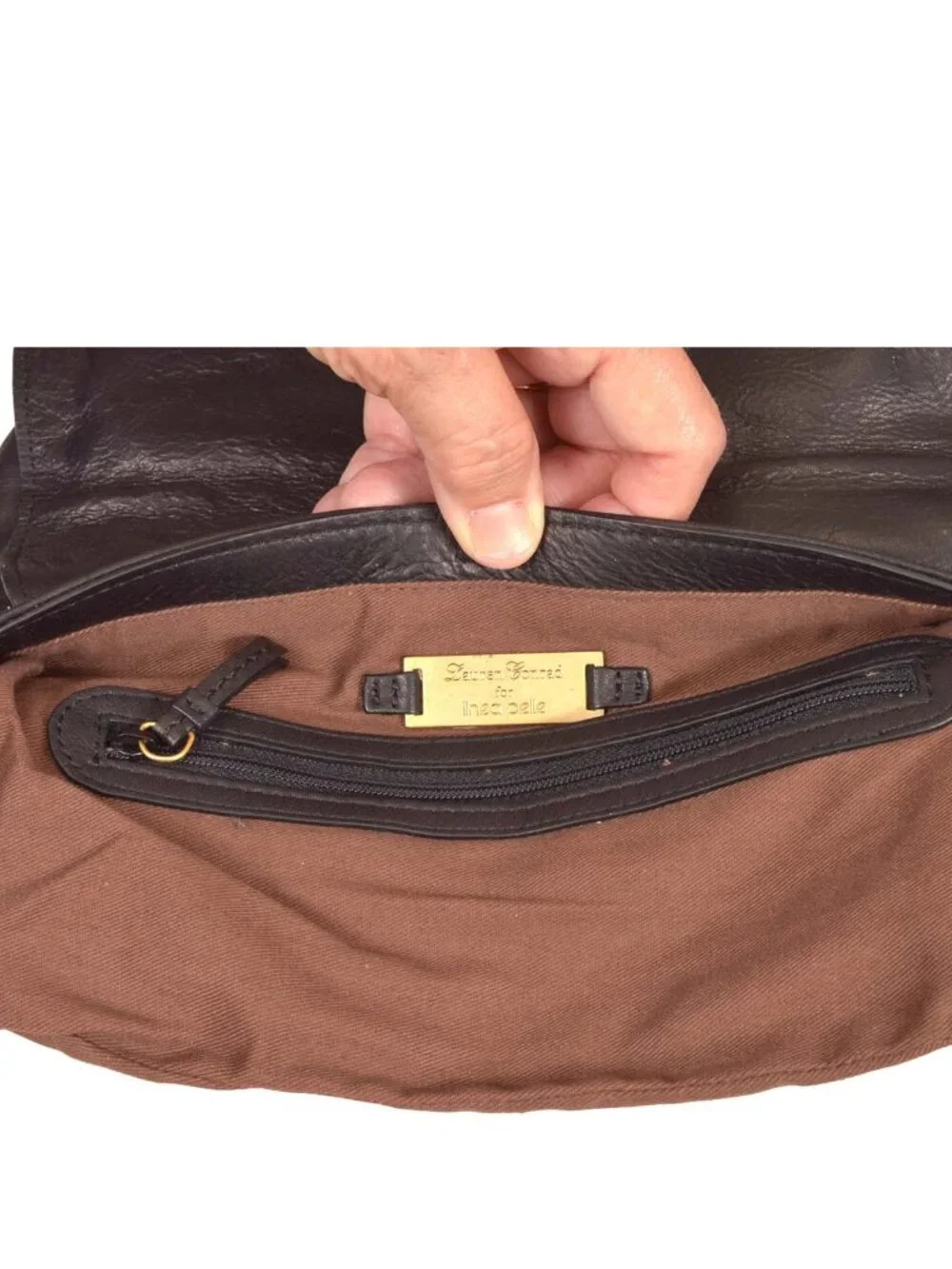 Lauren Conrad for Linea Pelle Leather Chain Clutch